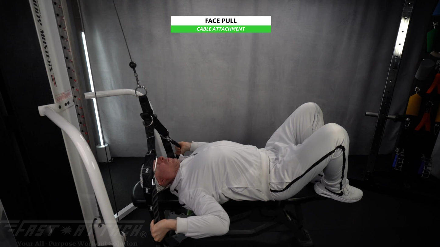 Fast-Attach Fitness Cable Attachment Face Pull Exercise