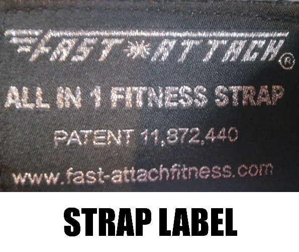 Fast-Attach All In 1 Fitness Strap Label