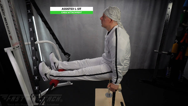 Fast-Attach Fitness Cable Attachment L-Sit Exercise