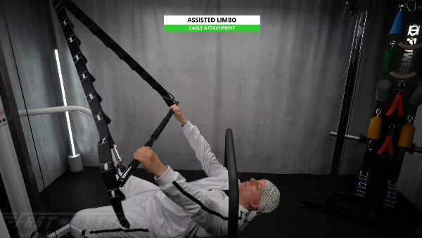 Fast-Attach Fitness Cable Attachment Assisted Limbo Exercise