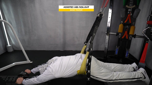 Fast-Attach Fitness Band Trainer Assisted Abs Rollout Exercise