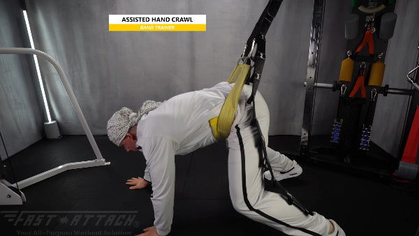 Fast-Attach Fitness Band Trainer Assisted Hand Crawl Exercise