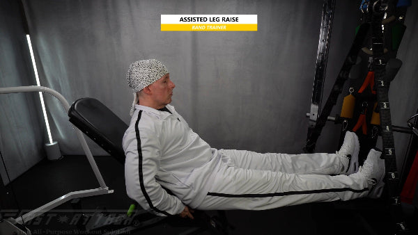 Fast-Attach Fitness Band Trainer Assisted Leg Raise Exercise