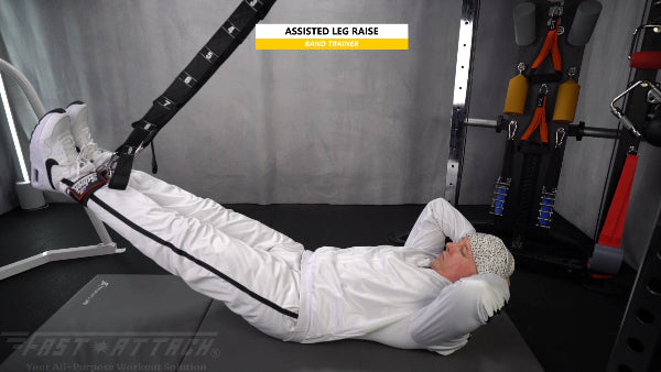 Fast-Attach Fitness Band Trainer Assisted Leg Raise Exercise