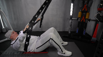 Fast-Attach Fitness Band Trainer Assisted Obliques Crunch Exercise Start