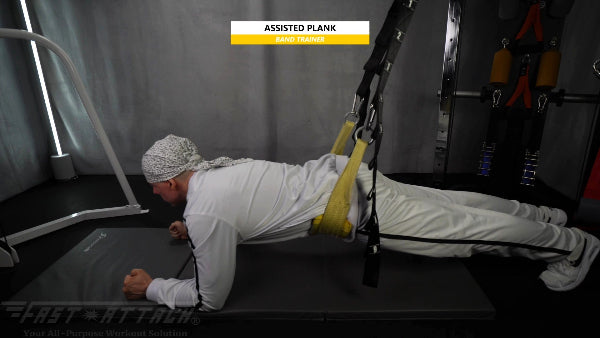 Fast-Attach Fitness Band Trainer Assisted Plank Exercise