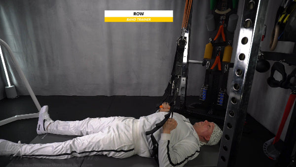 Fast-Attach Fitness Band Trainer Row Exercise