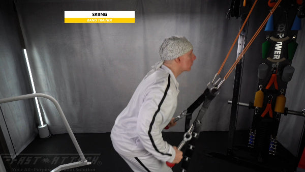 Fast-Attach Fitness Band Trainer Skiing Exercise
