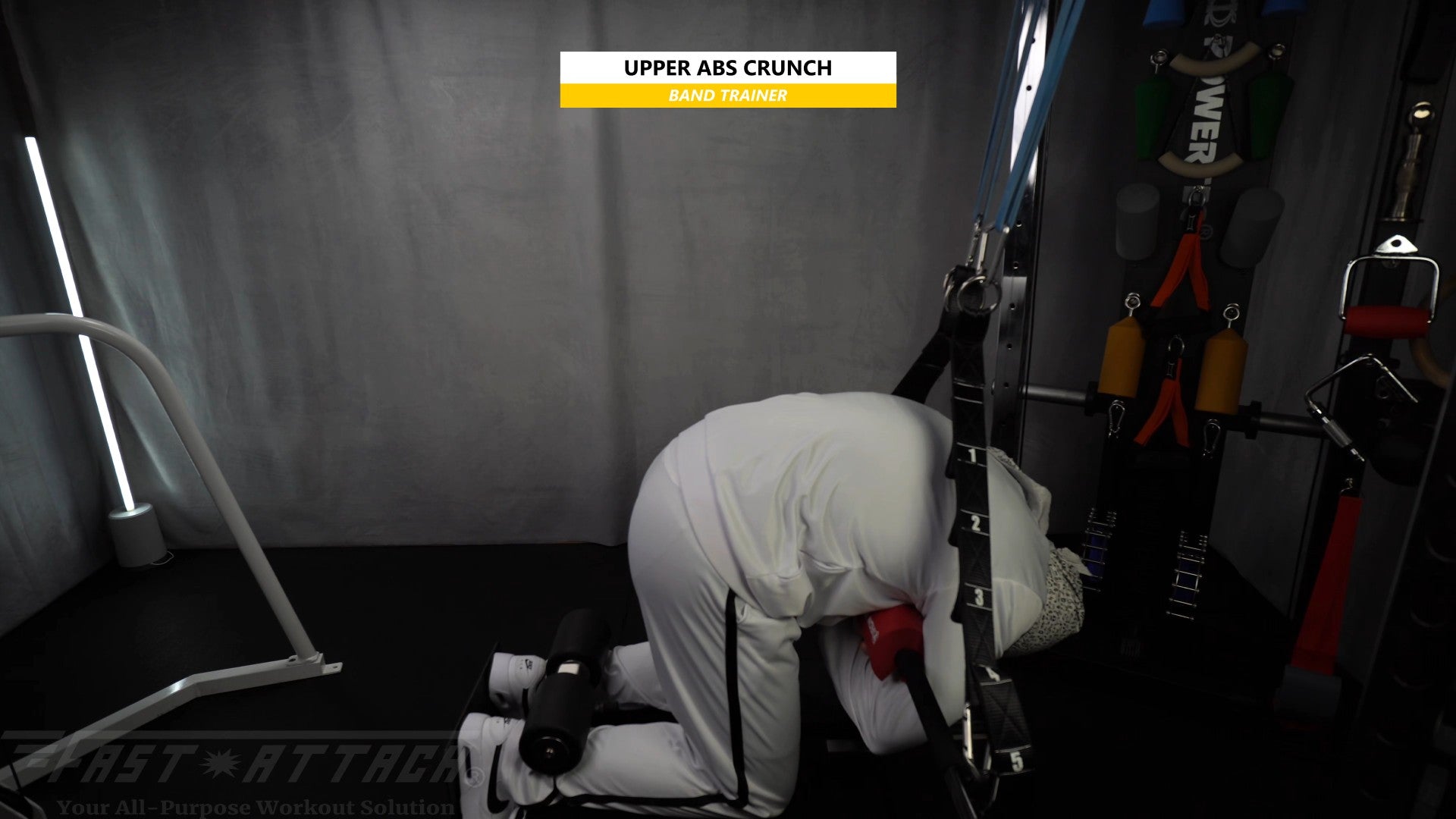 Fast-Attach Fitness Band Trainer Upper Abs Crunch Exercise