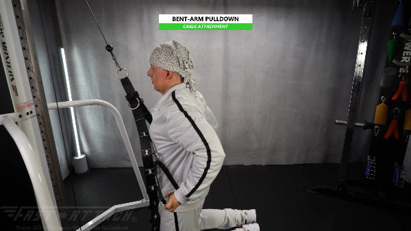 Fast-Attach Fitness Cable Attachment Bent-Arm Pulldown Exercise