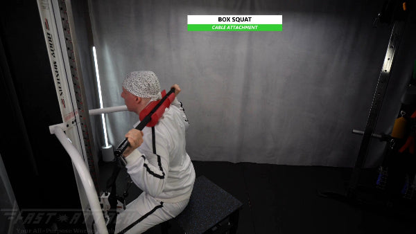 Fast-Attach Fitness Cable Attachment Box Squat Exercise