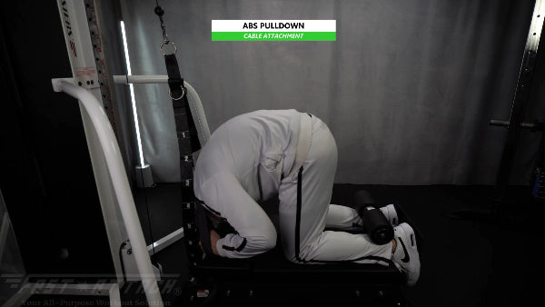 Fast-Attach Fitness Cable Attachment Abs Pulldown Exercise