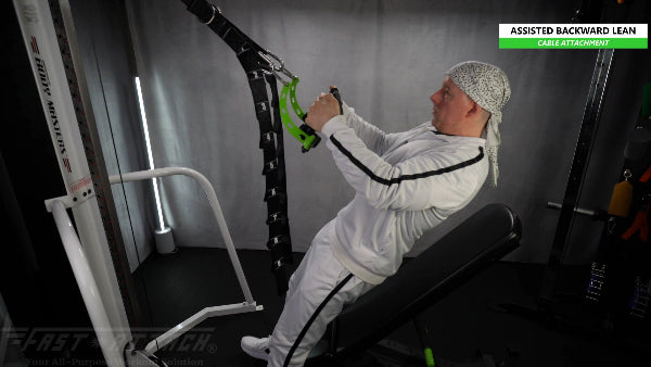 Fast-Attach Fitness Cable Attachment Assisted Backward Lean Exercise