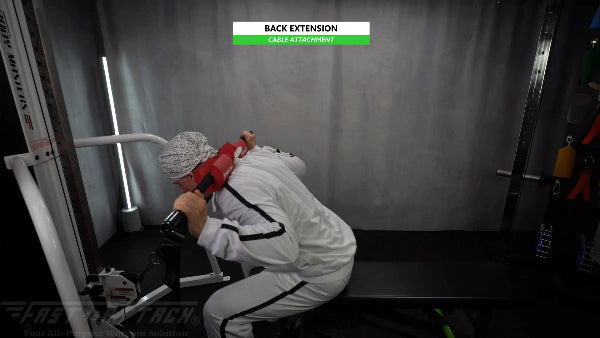 Fast-Attach Fitness Cable Attachment Back Extension Exercise