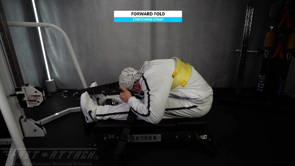 Fast-Attach Fitness Stretching Strap Forward Fold Exercise