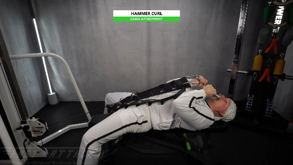 Fast-Attach Fitness Cable Attachment Hammer Curl Exercise