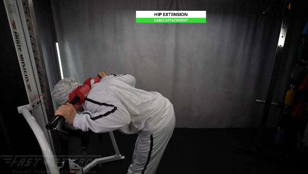 Fast-Attach Fitness Cable Attachment Hip Extension Exercise