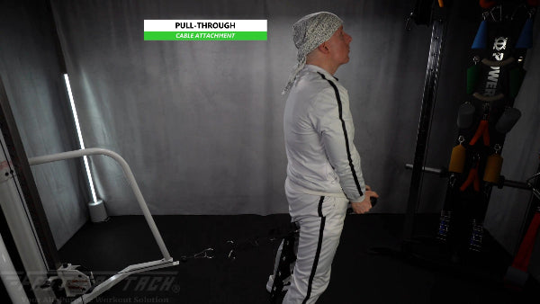 Fast-Attach Fitness Cable Attachment Pull-Through Exercise