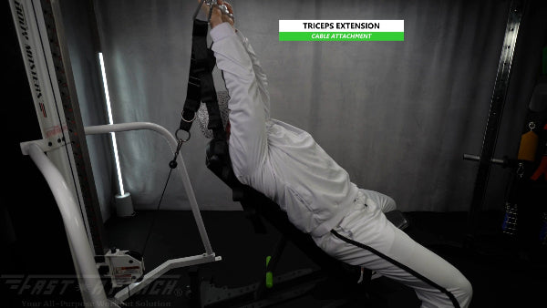 Fast-Attach Fitness Cable Attachment Triceps Extension Exercise
