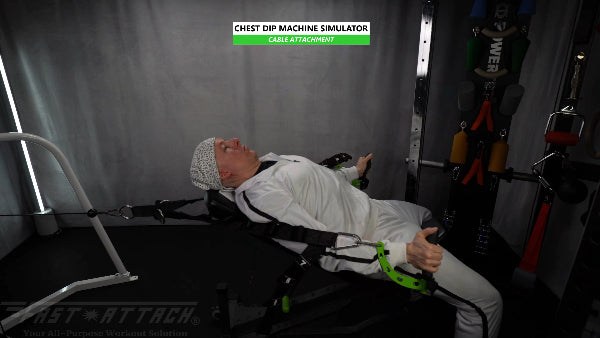 Fast-Attach Fitness Cable Attachment Chest Dip Machine Simulator Exercise