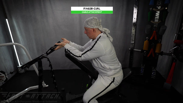 Fast-Attach Fitness Cable Attachment Finger Curl Exercise