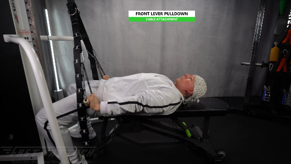 Fast-Attach Fitness Cable Attachment Front Lever Pulldown Exercise