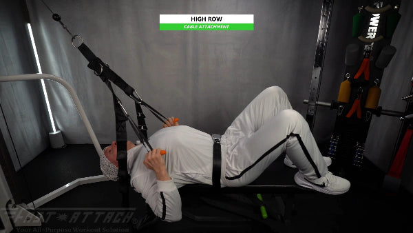 Fast-Attach Fitness Cable Attachment High Row Exercise