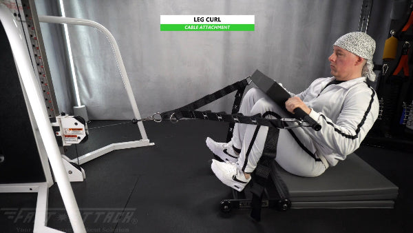 Fast-Attach Fitness Cable Attachment Leg Curl Exercise