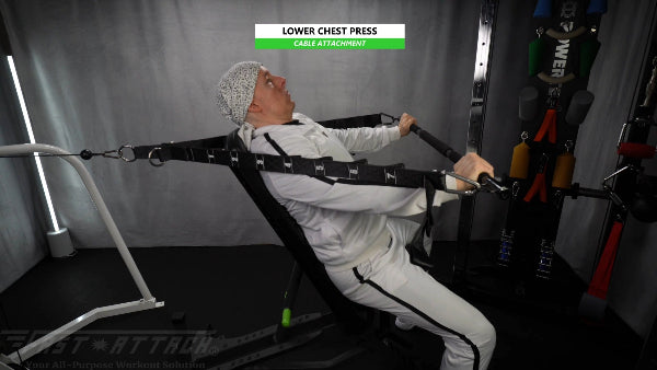 Fast-Attach Fitness Cable Attachment Lower Chest Press Exercise