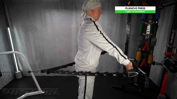 Fast-Attach Fitness Cable Attachment Planche Press Exercise
