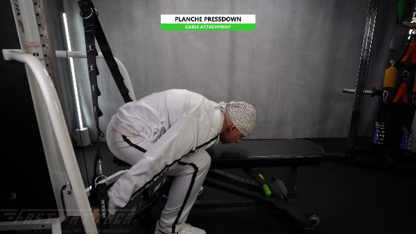 Fast-Attach Fitness Cable Attachment Planche Pressdown Exercise