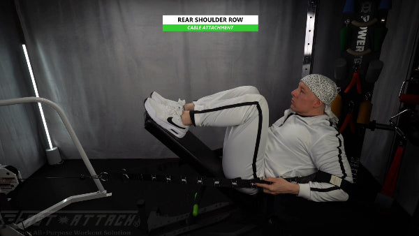 Fast-Attach Fitness Cable Attachment Rear Shoulder Row Exercise