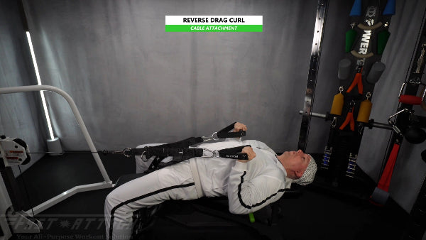 Fast-Attach Fitness Cable Attachment Reverse Drag Curl Exercise