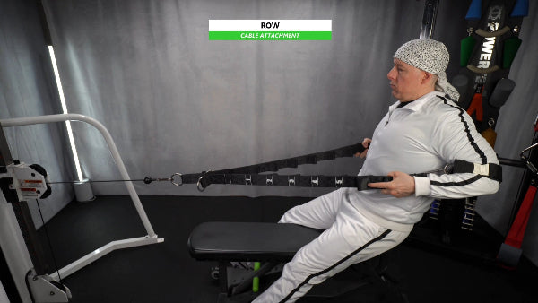 Fast-Attach Fitness Cable Attachment Row Exercise