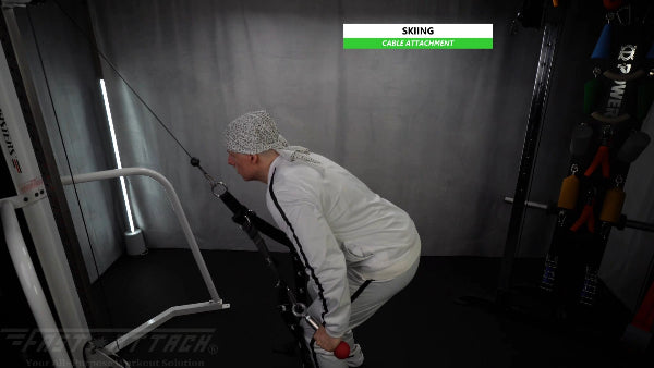 Fast-Attach Fitness Cable Attachment Skiing Exercise