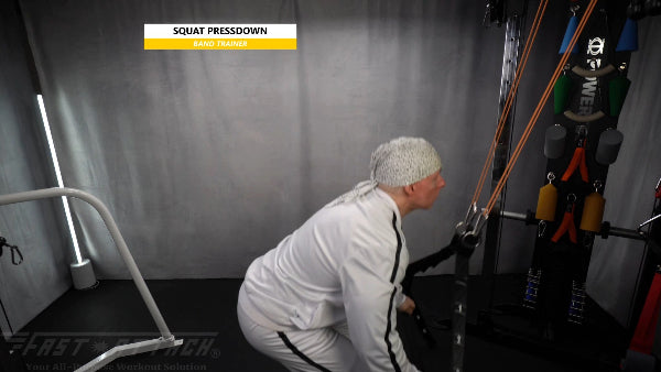 Fast-Attach Fitness Band Trainer Squat Pressdown Exercise