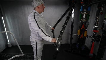 Fast-Attach Fitness Suspension Trainer Back Extension Exercise Finish