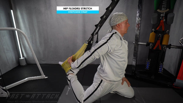 Fast-Attach Fitness Stretching Strap Hip Flexors Stretch Exercise