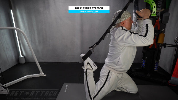 Fast-Attach Fitness Stretching Strap Hip Flexors Stretch Exercise