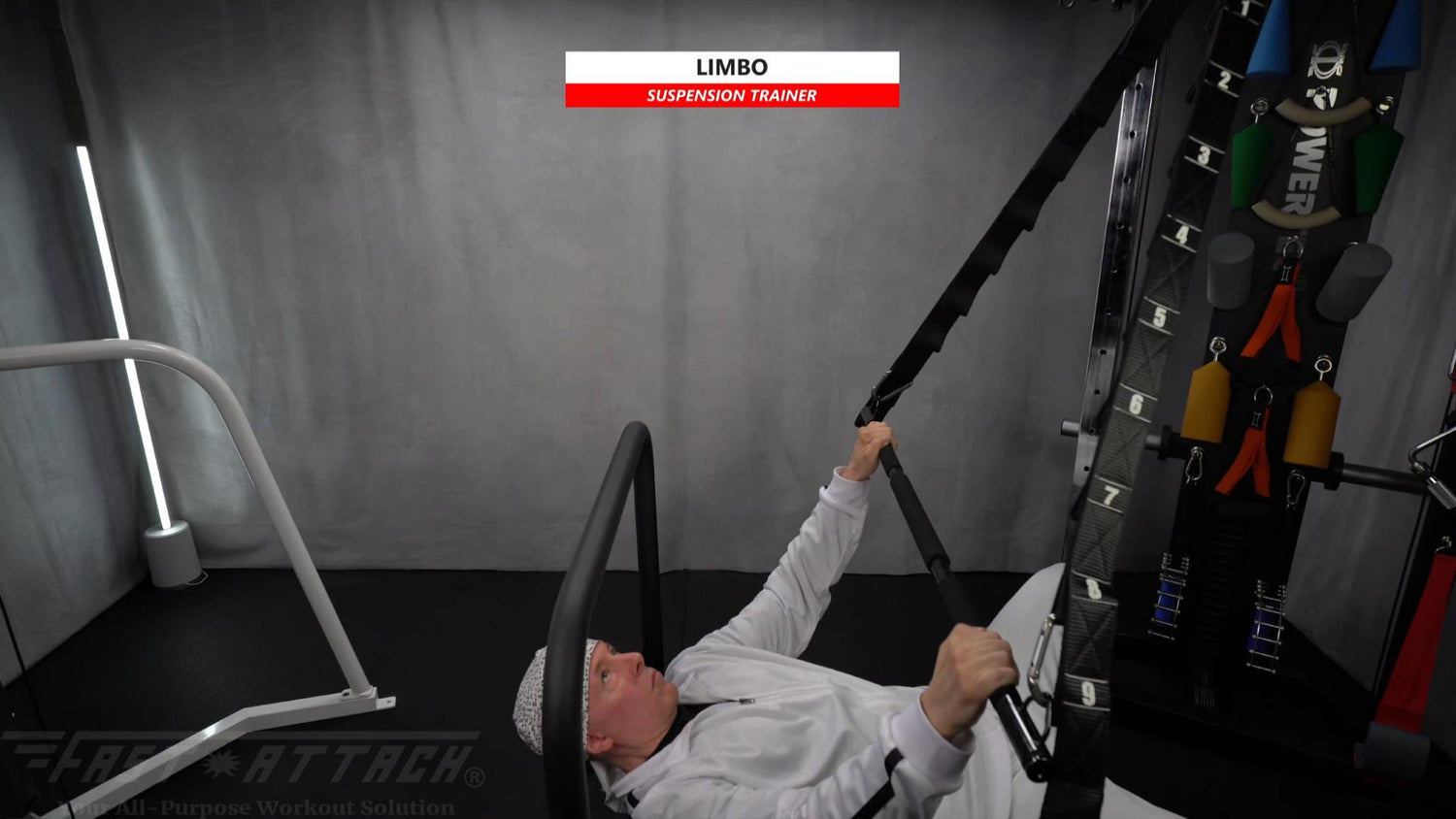 Fast-Attach Fitness Suspension Trainer Limbo Exercise
