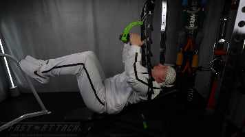 Fast-Attach Fitness Suspension Trainer Lower Abs Crunch Exercise Start