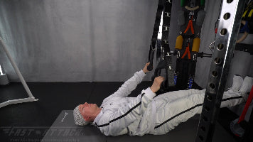 Fast-Attach Fitness Suspension Trainer Lower Abs Crunch Straight Leg Exercise Start