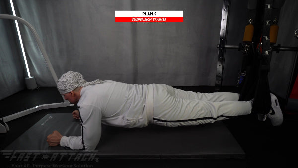 Fast-Attach Fitness Suspension Trainer Plank Exercise
