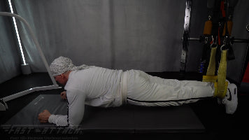 Fast-Attach Fitness Suspension Trainer Plank Exercise Start