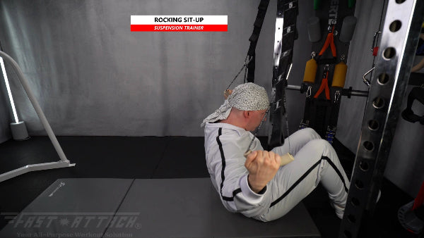 Fast-Attach Fitness Suspension Trainer Rocking Sit-Up Exercise