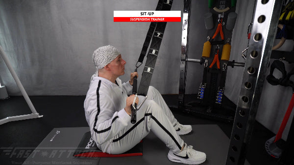 Fast-Attach Fitness Suspension Trainer Sit-Up Exercise