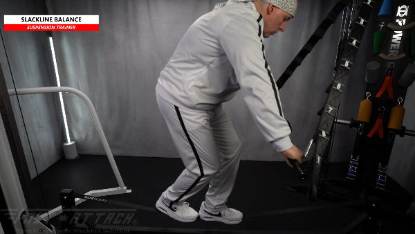 Fast-Attach Fitness Suspension Trainer Slackline Balance Exercise