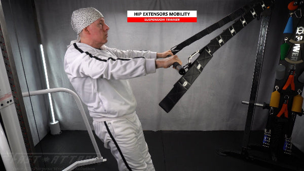 Fast-Attach Fitness Suspension Trainer Hip Extensors Mobility Exercise