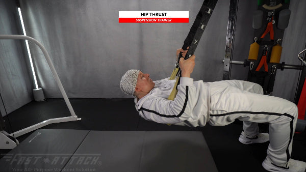 Fast-Attach Fitness Suspension Trainer Hip Thrust Exercise