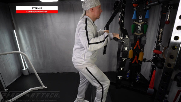 Fast-Attach Fitness Suspension Trainer Slide Board Step-Up Exercise